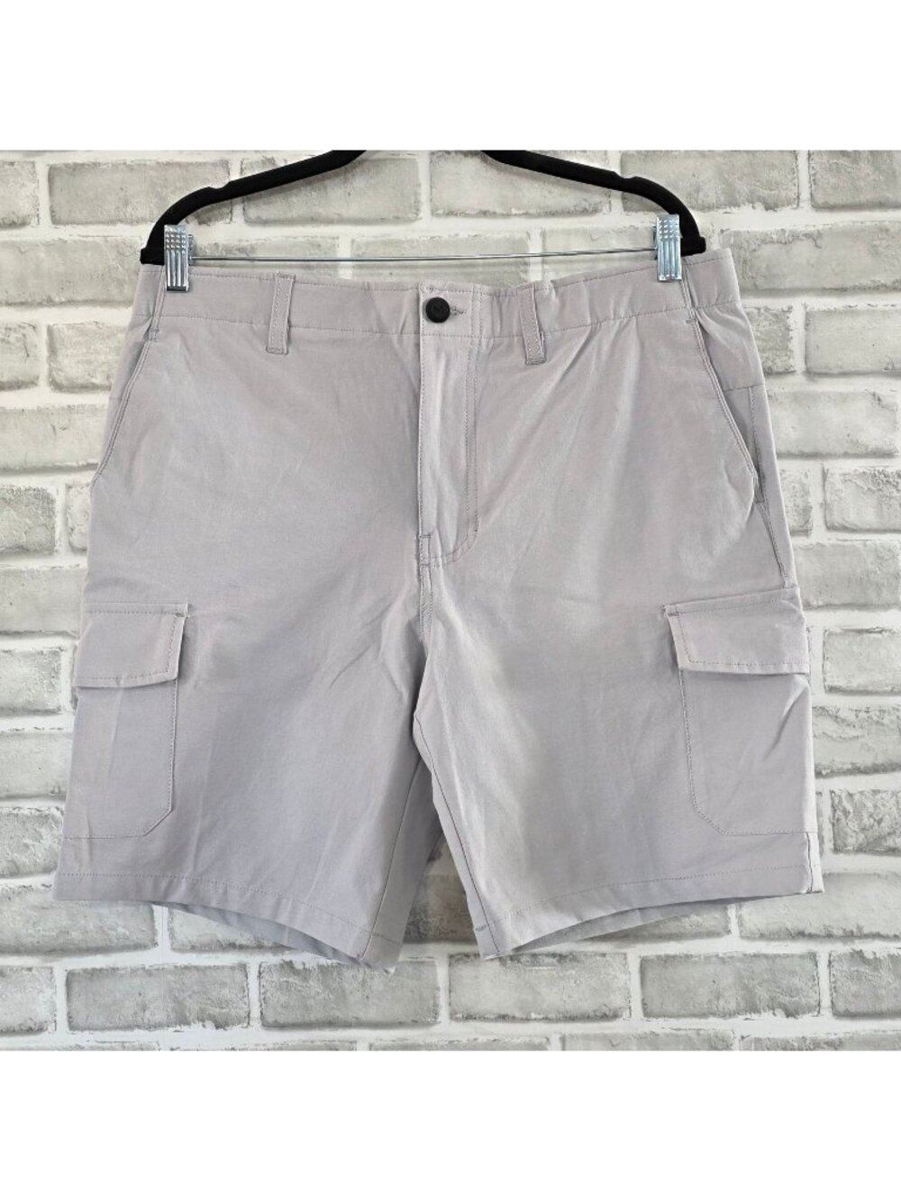 Buckle Maven Mens Cargo Shorts 34 Gray Performance Recreation Stretch Gorpcore